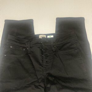 Ladies J.Crew Black denim 9” Vintage straight size 25